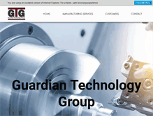Tablet Screenshot of guardiancnc.com